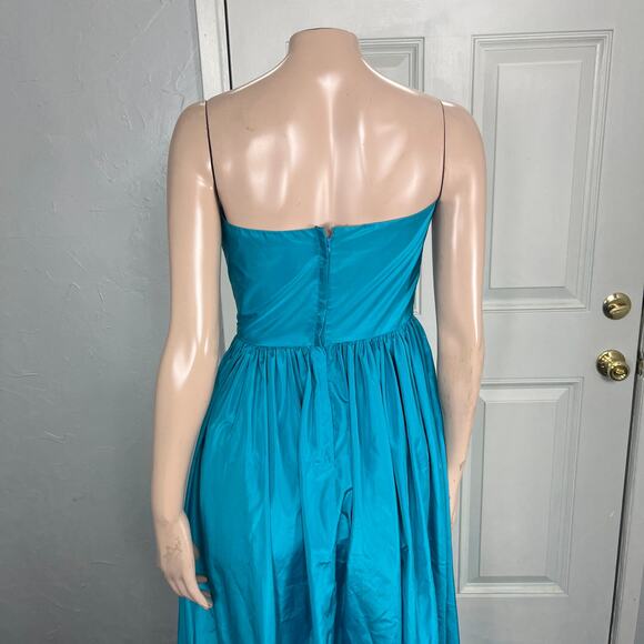 Vintage 80's 90's Alyce Designs Women's Dress Polyester Maxi Prom Formal NN25 - Picture 5 of 7